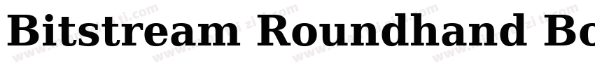 Bitstream Roundhand Bold字体转换